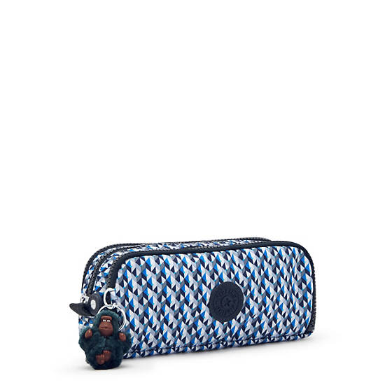 Plecaki Kipling Gitroy Klasyczne Printed Pencil Case Niebieskie | PL 1316IL